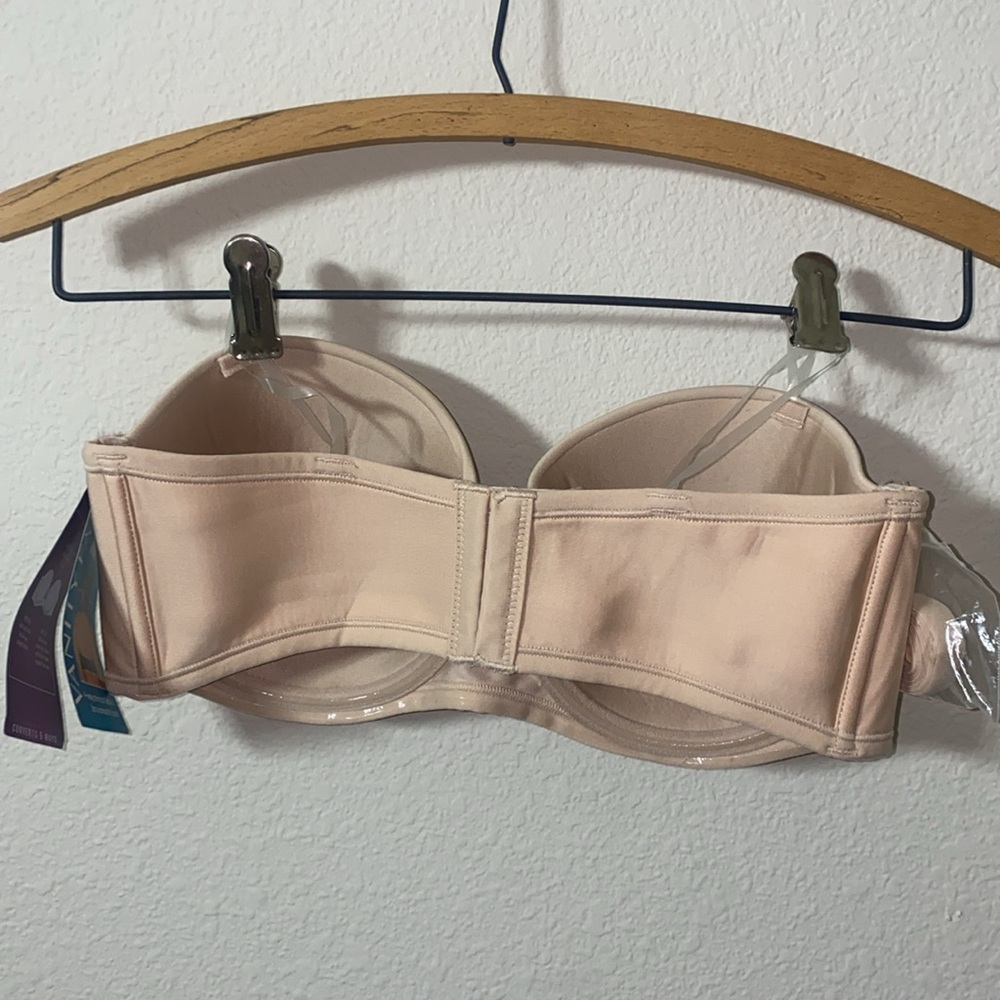 🎈NWT Vanity Fair Women's Cream Strapless No Slip Bra! - Picture 7 of 9